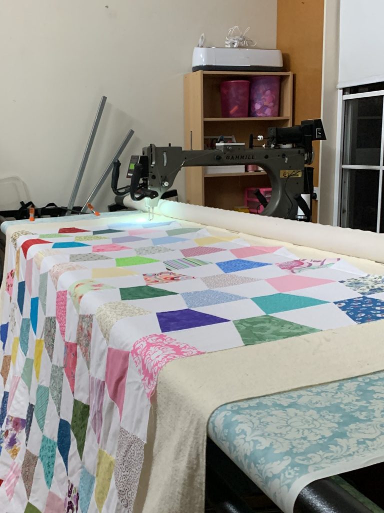 Quilting the Tumbler Quilt Top 