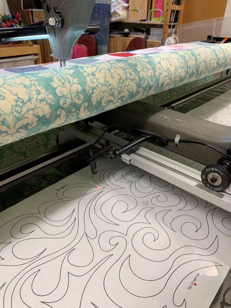 Quilting the Tumbler Quilt Top 