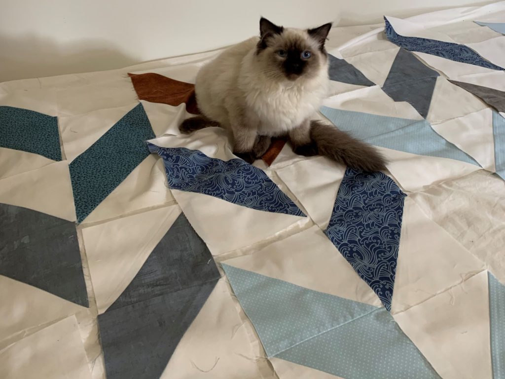 A Herringbone Wedding Quilt