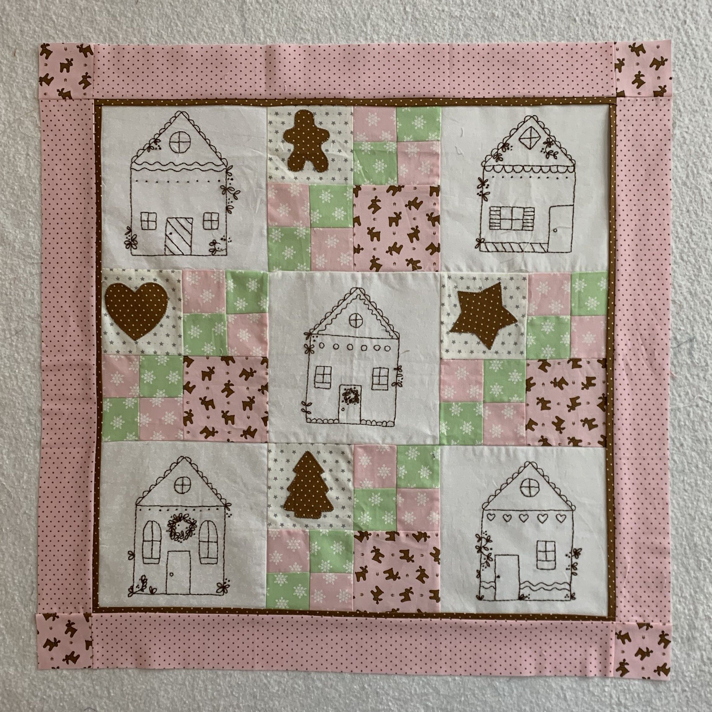 Gingerbread Village Block Of The Month Finishing Instructions - Days ...