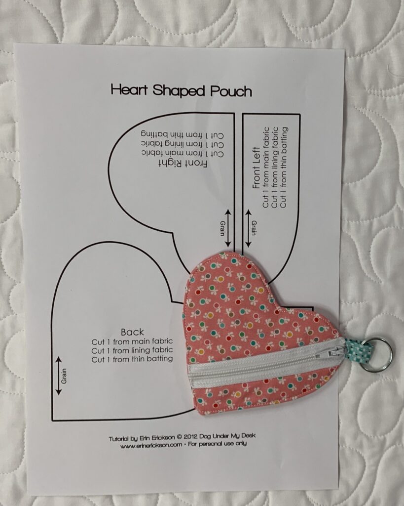 Heart Shaped Zipper Pouch