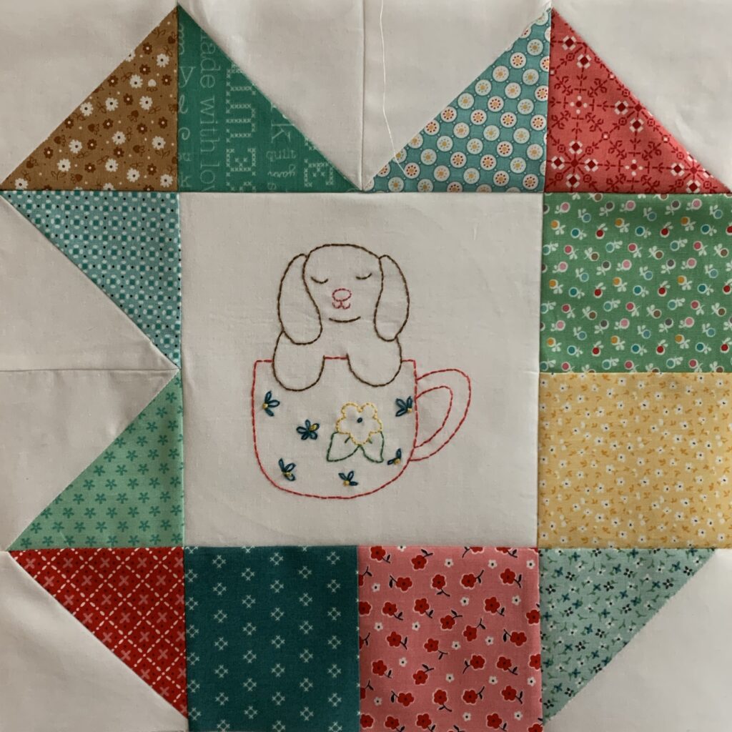 Teacup Critters Block of the Month Block 1