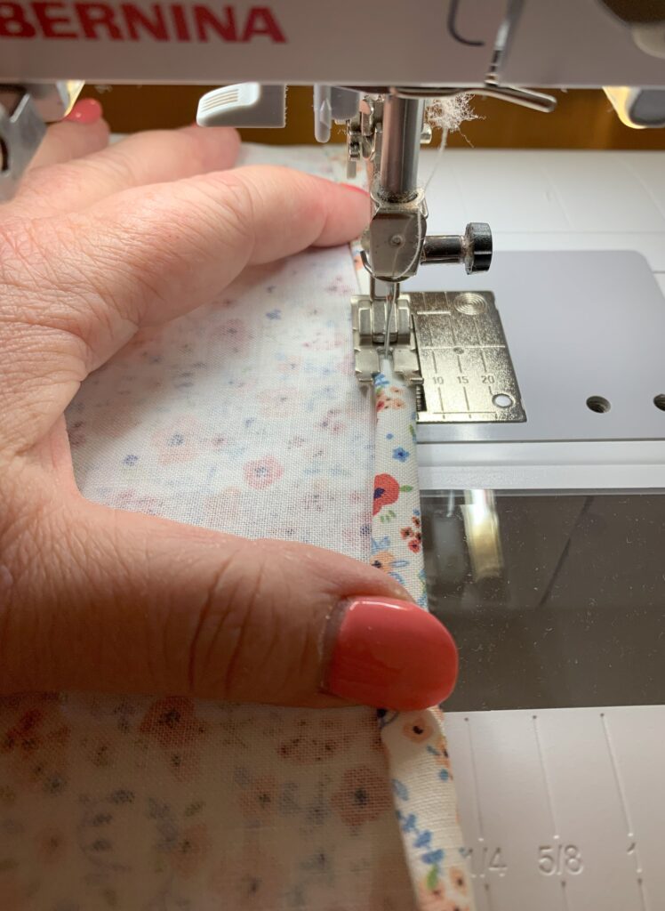 Hemming Picnic tablecloths and napkins.