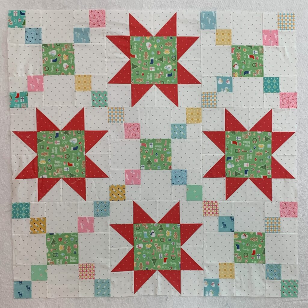 Finishing the Christmas Mystery Quilt for the Chookshed Stitchers 2024 (Sewing) Challenge