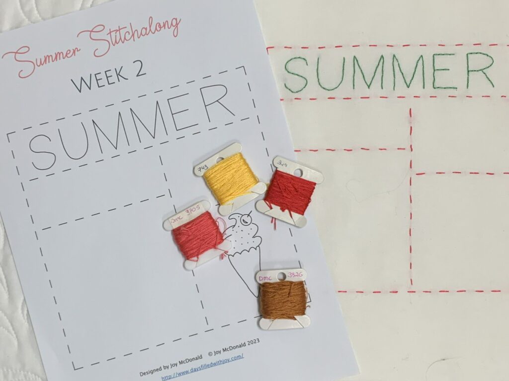 Summer Mystery Stitchalong Week 2