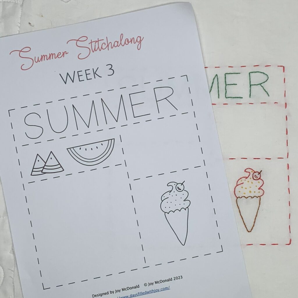 Summer Mystery Stitchalong Week 3