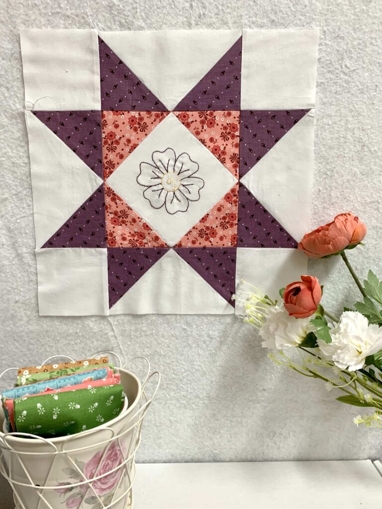 Say it With Flowers Block of the Month Block 1 ~ Free Block of the Month 2024