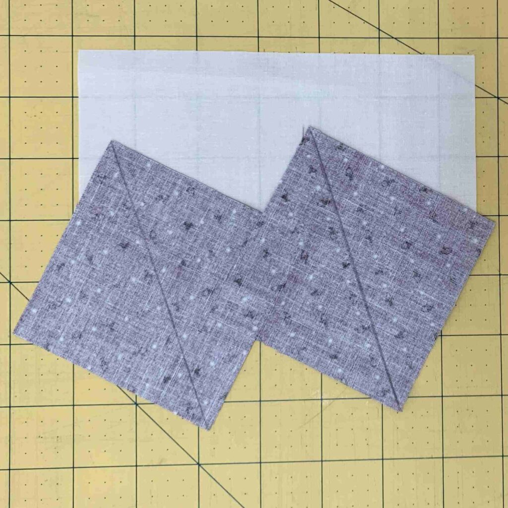 fabric needed to make one flying geese quilt block